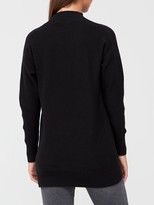 Thumbnail for your product : Very Grown On Neck Side Button Detail Tunic - Black