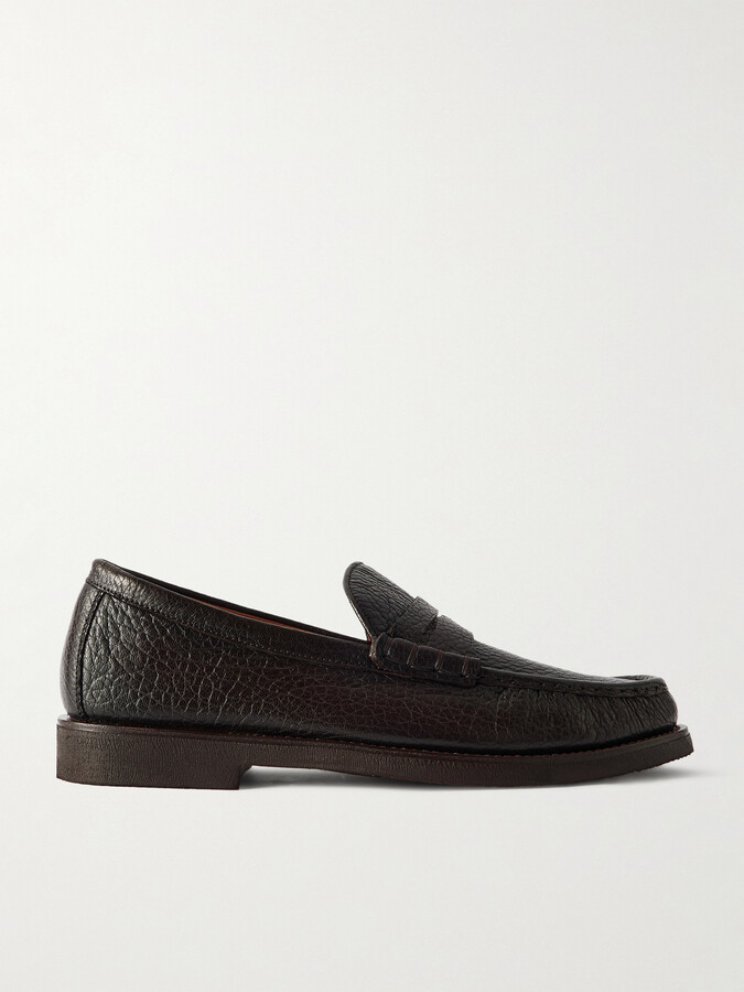 Officine Creative Balfron Flexi 001 Full-Grain Deerskin Penny Loafers