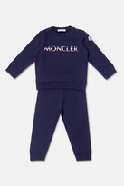 Thumbnail for your product : Moncler Enfant Sweatsuit With Logo Unisex Navy - Blue