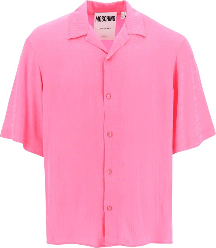 Men's Colorblock Short Sleeve Shirts Gender Reveal Pink Blue Shirts Pocket  Front Button Down Shirt Top