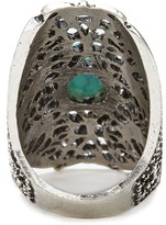 Thumbnail for your product : Forever 21 Cutout Faux Turquoise Ring