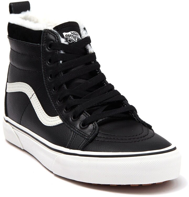 fur lined high top vans