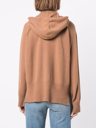 Twin-Set Zip-Up Knitted Hoodie