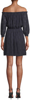 Thumbnail for your product : Rebecca Taylor Off-The-Shoulder Popover Dress