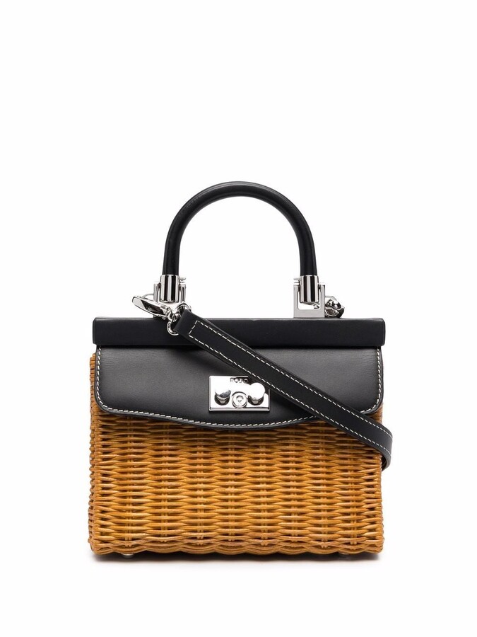 Rodo small Paris straw tote bag ShopStyle