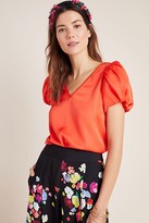 Thumbnail for your product : Anthropologie x Delpozo Puffed-Sleeve Top