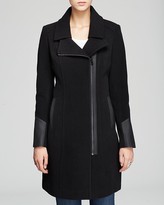 Thumbnail for your product : Marc New York 1609 Marc New York Patrice Mixed-Media Wool Coat