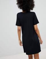 Thumbnail for your product : New Look Black Ruched Side Jersey Tunic Dress