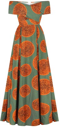 Zhuhaixmy Women African Print Boat Neck Dress Indonesia Maxi Dresses Summer  Casual Split High Waist Tube Dress - ShopStyle