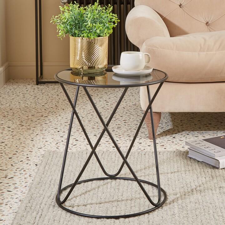 Dunelm Yolanda Side Table Black ShopStyle