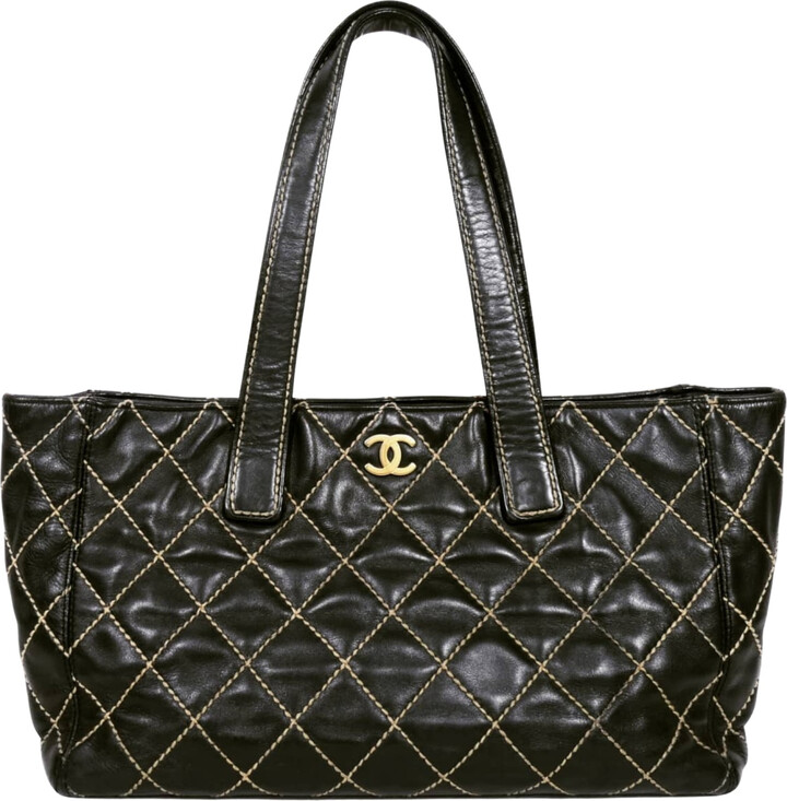 Chanel excellent (EX Stitched Denim Canvas Cruise No 5 Charm Flap Shoulder  Bag - ShopStyle Clothes and Shoes