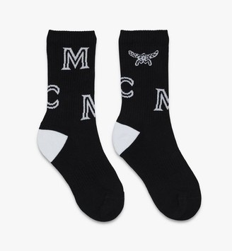 MCM Monogram Print Cotton Socks