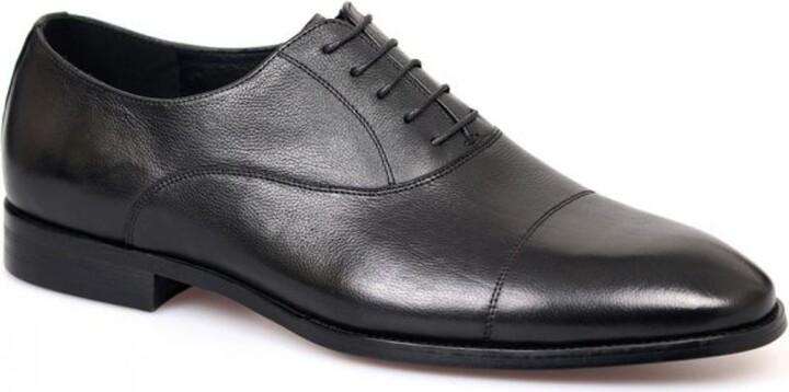 DAVID WEJ Men's Classic Formal Soft Leather Oxford Shoes – Black ...