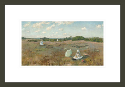 1000Museums Gathering Autumn Flowers by William Merritt Chase -Framed Giclee Print