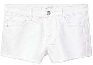 Mango Outlet OUTLET White denim shorts
