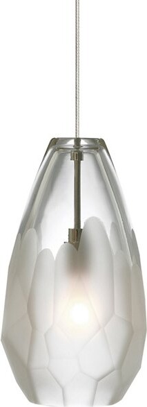Visual Comfort Modern Briolette Pendant Light in White