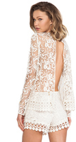 Thumbnail for your product : Alexis Belize Open Back Cochet Top