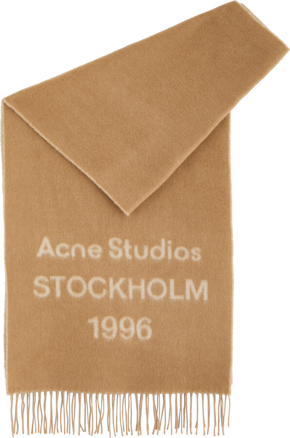 Acne Studios Venus 1996 Logo-intarsia Wool Scarf