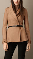 Thumbnail for your product : Burberry Double Wool Twill Feminine Pea Coat