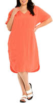 Thumbnail for your product : Short Sleeve Linen Dress