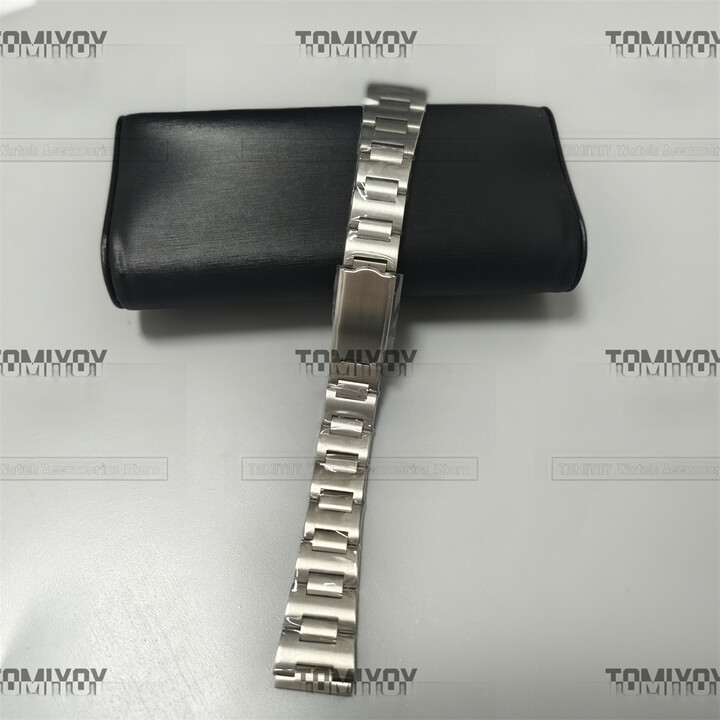 TOMIYOY Flat End 18mm 19mm 20mm 22mm Vintage Buckle Solid H Link Watch Bracelet Band Fit For Rolex Seiko Omega Casio Watch