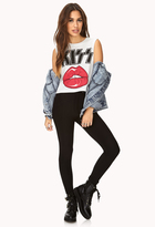Thumbnail for your product : Forever 21 Studded Out Kiss Muscle Tee