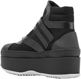 Thumbnail for your product : Marni Leather-trimmed Twill Platform Sneakers