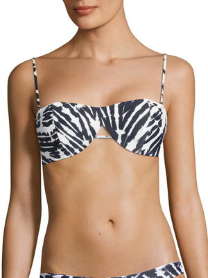 Mikoh Paia Cut-Out Detail Bandeau Bikini Top
