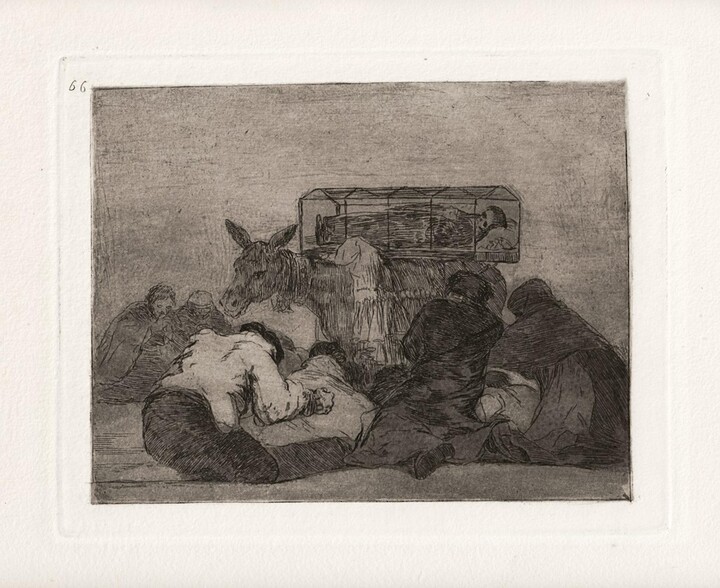 Francisco Goya, Extraña devoción! - Etching by Francisco Goya - 1863, 1863