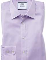 Thumbnail for your product : Charles Tyrwhitt Classic fit non-iron puppytooth lilac shirt