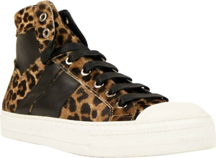 high top leopard print sneakers