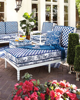 Thumbnail for your product : Mackenzie Childs Indigo Villa Outdoor Chaise