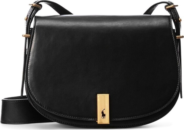 Polo Ralph Lauren Leather Saddle Crossbody Bag ShopStyle