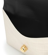 Thumbnail for your product : Alexander McQueen Skull croc-effect leather clutch