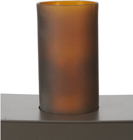 Meyda Lighting Cylindre 6'' H x 3" W Glass Oval Candelabra Shade ( Screw on ) in Amber