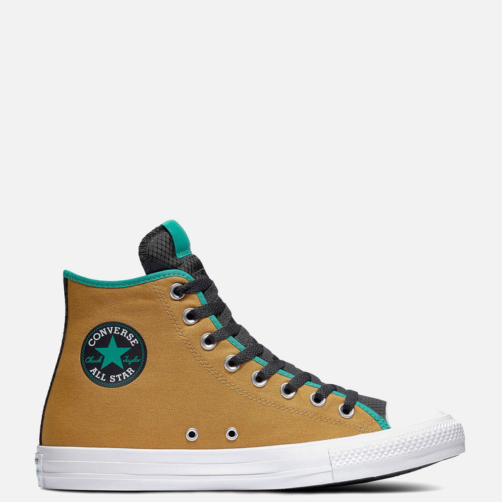 khaki green converse high tops