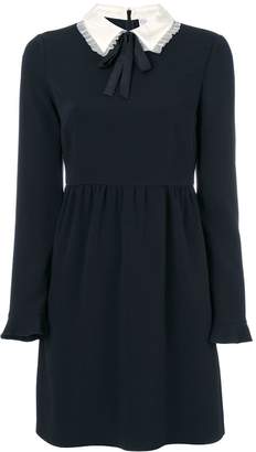 RED Valentino pussy bow collar dress