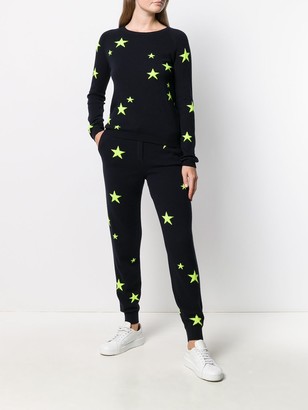 Chinti and Parker Cashmere Fluorescent Star Joggers