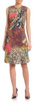 Thumbnail for your product : Etro Floral Airbrush Silk Sheath