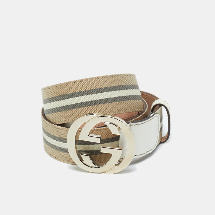 white canvas belt
