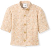 Thumbnail for your product : St. John Eyelash Sequin Tweed Mandarin Collar Jacket