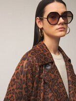 Thumbnail for your product : Chloé Esther Geometrical Acetate Sunglasses