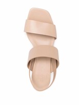 Thumbnail for your product : Del Carlo Leather Slingback Sandals