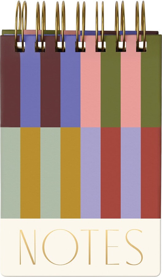 Container Store DesignWorks Small Top Spiral Notepad Bold Stripes
