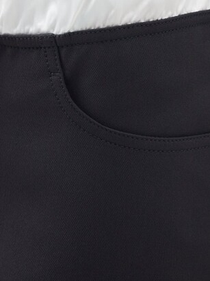 Acne Studios Ichia Drawstring-waist Twill Mini Skirt - Black