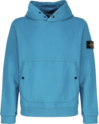 【送料&関税込】Stone Logo Patch Long-sleeved Hoodie Stone Island Logo Patch Long-Sleeved Hoodie - ShopStyle
