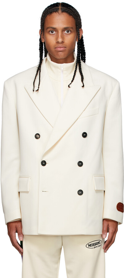 Mens White Double Breasted Blazer | Shop the world's largest collection of  fashion | ShopStyle