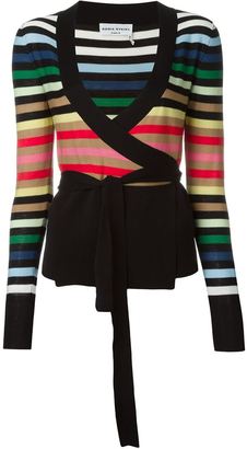 Sonia Rykiel striped wrap cardigan