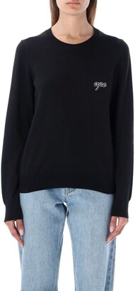 A.P.C. Logo EmBroidered Long-Sleeved Jumper
