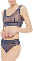 Thumbnail for your product : ELSE Bare Stretch-tulle High-rise Thong
